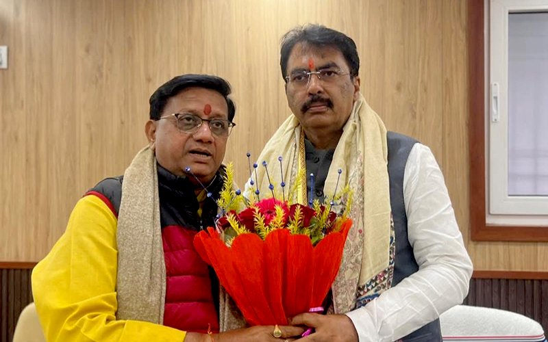 Met Shri Sanjay Saraogi Ji and congratulated him on his appointment as the President, Bharatiya Janata Party, Bihar.